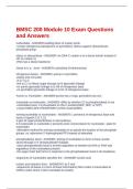 BMSC 200 Module 10 Exam Questions and Answers