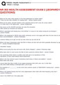 NR 302 HEALTH ASSESSMENT EXAM 2 &lpar;JEOPARDY QUESTIONS&rpar;