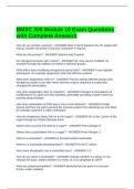 BMSC 200 Module 10 Exam Questions with Complete Answers