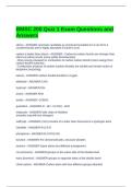 BMSC 200 Quiz 1 Exam Questions and Answers