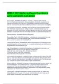 BMSC 207 Midterm Exam Questions with Complete Solutions