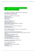 BMSC 220 Final Exam Questions with Correct Answers