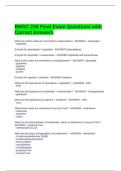 BMSC 230 Final Exam Questions with Correct Answers