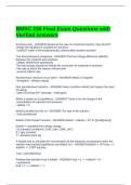 BMSC 230 Final Exam Questions with Verified Answers