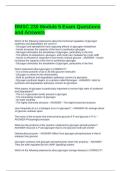 BMSC 230 Module 5 Exam Questions and Answers