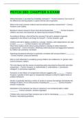 PSYCH 302- CHAPTER 6 EXAM QUESTIONS AND ANSWERS 
