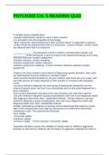 PSYCH302 CH&period; 5 READING QUIZ WITH COMPLETE SOLUTIONS