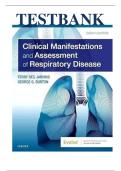 Test Bank &vert; Clinical Manifestations and Assessment of Respiratory Disease &vert; 8th Edition by Terry Des Jardins & George G&period; Burton &vert; Latest Update &vert; Verified Questions & Correct Answers
