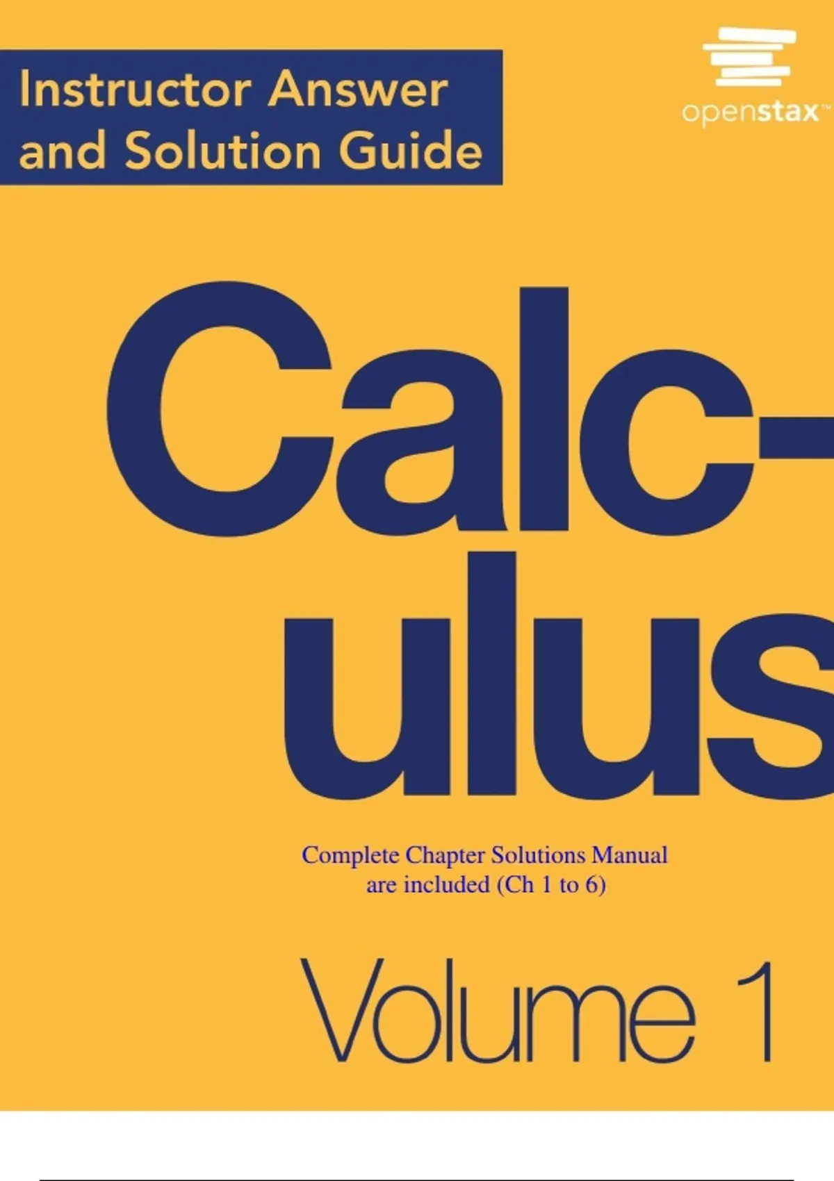Solutions Manual for Calculus | Complete Chapter Solutions (Chapters 1 ...