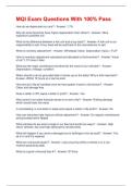 MQI Exam Questions With 100&percnt; Pass