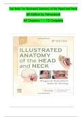 Test Bank for Illustrated Anatomy of the Head and Neck 6th Edition &vert; Margaret J&period; Fehrenbach & Susan W&period; Herring &vert; Latest 2025&ndash;2026 Verified Questions & Answers 