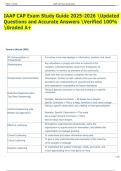 IAAP CAP Exam Study Guide 2025-2026 Updated  Questions and Accurate Answers Verified 100&percnt;  Graded A&plus; 