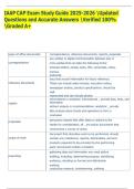 IAAP CAP Exam Study Guide 2025-2026 Updated  Questions and Accurate Answers Verified 100&percnt;  Graded A&plus;