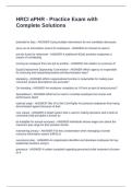 HRCI aPHR - Practice Exam with Complete Solutions