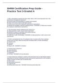 SHRM Certification Prep Guide - Practice Test 3-Graded A