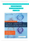 TEST BANK FOR TIETZ FUNDAMENTALS OF CLINICAL CHEMISTRY AND MOLECULAR DIAGNOSTICS 7TH EDITION BY CARL A&period; BURTIS