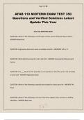 AFAB 110 MIDTERM EXAM TEST 350 Questions and Verified Solutions Latest Update This Year&period;
