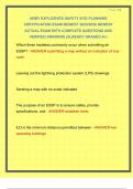ARMY EXPLOSIVES SAFETY SITE PLANNING CERTIFICATION EXAM NEWEST 2025&sol;2026 NEWEST ACTUAL EXAM WITH COMPLETE QUESTIONS AND VERIFIED ANSWERS &vert;ALREADY GRADED A&plus;&vert;