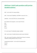 IAM Exam 1 Anki Cards questions with precise detailed solutions 