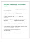 IAM Exam 5 Prep Exam with precise detailed solutions