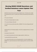 Herzing NU623 EXAM Questions and Verified Solutions Latest Update This Year&period;