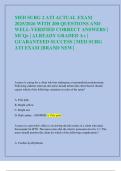 MED SURG 2 ATI ACTUAL EXAM  2025&sol;2026 WITH 200 QUESTIONS AND  WELL-VERIFIED CORRECT ANSWERS &vert;  MCQs &vert; ALREADY GRADED A&plus; &vert;  GUARANTEED SUCCESS &vert; MED SURG  ATI EXAM &lbrack;BRAND NEW&rsqb;