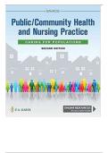 Test Bank&colon; Public &sol; Community Health and Nursing Practice&colon; Caring for Populations&comma; 2nd Edition&comma; Christine L&period; Savage ISBN-