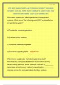 ETS MFT BUSINESS EXAM VERSION 1 NEWEST 2025&sol;2026 NEWEST ACTUAL EXAM WITH COMPLETE QUESTIONS AND VERIFIED ANSWERS &vert;ALREADY GRADED A&plus;&vert; 