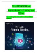 Solution Manual for Personal Financial Planning 16th Edition - Billingsley&comma; Gitman&comma; Joehnk