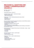 MQI EXAM ALL QUESTIONS AND CORRECT ANSWERS&vert;ALREADY GRADED A&plus;