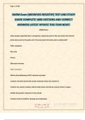 NARM Exam &lpar;MIDWIVES REGISTRY&rpar; TEST AND STUDY GUIDE COMPLETE 1000 UESTIONS AND CORRECT ANSWERS LATEST UPDATE THIS YEAR NEW&excl;&excl;
