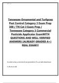 Tennessee Category 3 Ornamental & Turfgrass Pest Control Exam Prep 2025&sol;2026 &ndash; 300 Verified Questions and Answers &lbrack;A&plus; Graded Real Exam&rsqb;