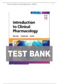 Test Bank For Introduction to Clinical Pharmacology&comma; 11th Edition Constance G&period; Visovsky&period; All Chapters 1-23&period; Latest 2026