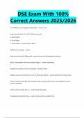 DSE Exam With 100&percnt; Correct Answers 2025&sol;2026