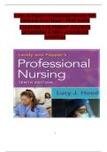 Leddy & Pepper&rsquo;s Professional Nursing &ndash; 10th Edition &lpar;Lucy Hood&rpar; &vert; Complete Test Bank with Verified Answers