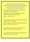 NATIONAL GUARDIANSHIP ASSOCIATION EXAM PREPARATION ACTUAL EXAM NEWEST 2025&sol;2026 NEWEST ACTUAL EXAM WITH COMPLETE QUESTIONS AND VERIFIED ANSWERS &vert;ALREADY GRADED A&plus;&vert; 