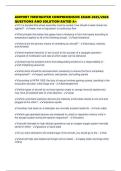 AIRPORT FIREFIGHTER COMPREHENSIVE EXAM 2025&sol;2026 QUESTIONS AND SOLUTION RATED A&plus;