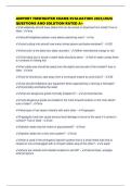 AIRPORT FIREFIGHTER EXAMS EVALUATION 2025&sol;2026 QUESTIONS AND SOLUTION RATED A&plus;