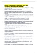 AIRPORT FIREFIGHTER FINAL PAPER 2025&sol;2026 QUESTIONS AND SOLUTION RATED A&plus;