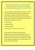 NSG 522 PSYCHOPHARMACOLOGY EXAM 1 NEWEST 2025&sol;2026 NEWEST ACTUAL EXAM WITH COMPLETE QUESTIONS AND VERIFIED ANSWERS &vert;ALREADY GRADED A&plus;&vert; 