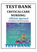 Critical Care Nursing&colon; A Holistic Approach &ndash;11th Edition Test Bank Overview