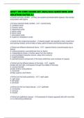 ANAT 100 CORE EXAMS SET 2025&sol;2026 QUESTIONS AND SOLUTION RATED A&plus;