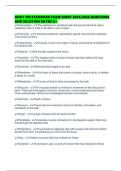 ANAT 100 STANDARD EXAM SHEET 2025&sol;2026 QUESTIONS AND SOLUTION RATED A&plus;