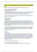 ASE A1 2025&sol;2026 QUESTIONS WITH SOLUTIONS MARKED A&plus;