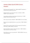 Hunters Safety Quiz &num;5 With Correct Answers 
