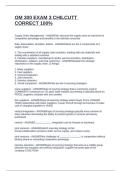 OM 300 EXAM 3 CHILCUTT CORRECT 100&percnt;