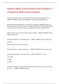 Hunters Safety Course Practice Test Chapters 1-4 Questions With Correct Answers 
