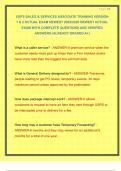 USPS SALES & SERVICES ASSOCIATE TRAINING VERSION 1 & 2 ACTUAL EXAM NEWEST 2025&sol;2026 NEWEST ACTUAL EXAM WITH COMPLETE QUESTIONS AND VERIFIED ANSWERS &vert;ALREADY GRADED A&plus;&vert;