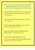 WGU C839 OBJECTIVE ASSESSMENT FINAL EXAM NEWEST 2025&sol;2026 NEWEST ACTUAL EXAM WITH COMPLETE QUESTIONS AND VERIFIED ANSWERS &vert;ALREADY GRADED A&plus;&vert;