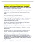 CLINICAL ANNUAL COMPETENCY CORE EXAM MANUAL 2025&sol;2026 QUESTIONS WITH SOLUTIONS MARKED A&plus;
